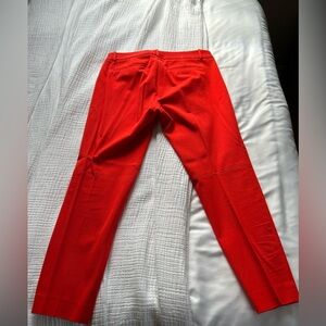 J. Crew Red Stretch Dress Pants